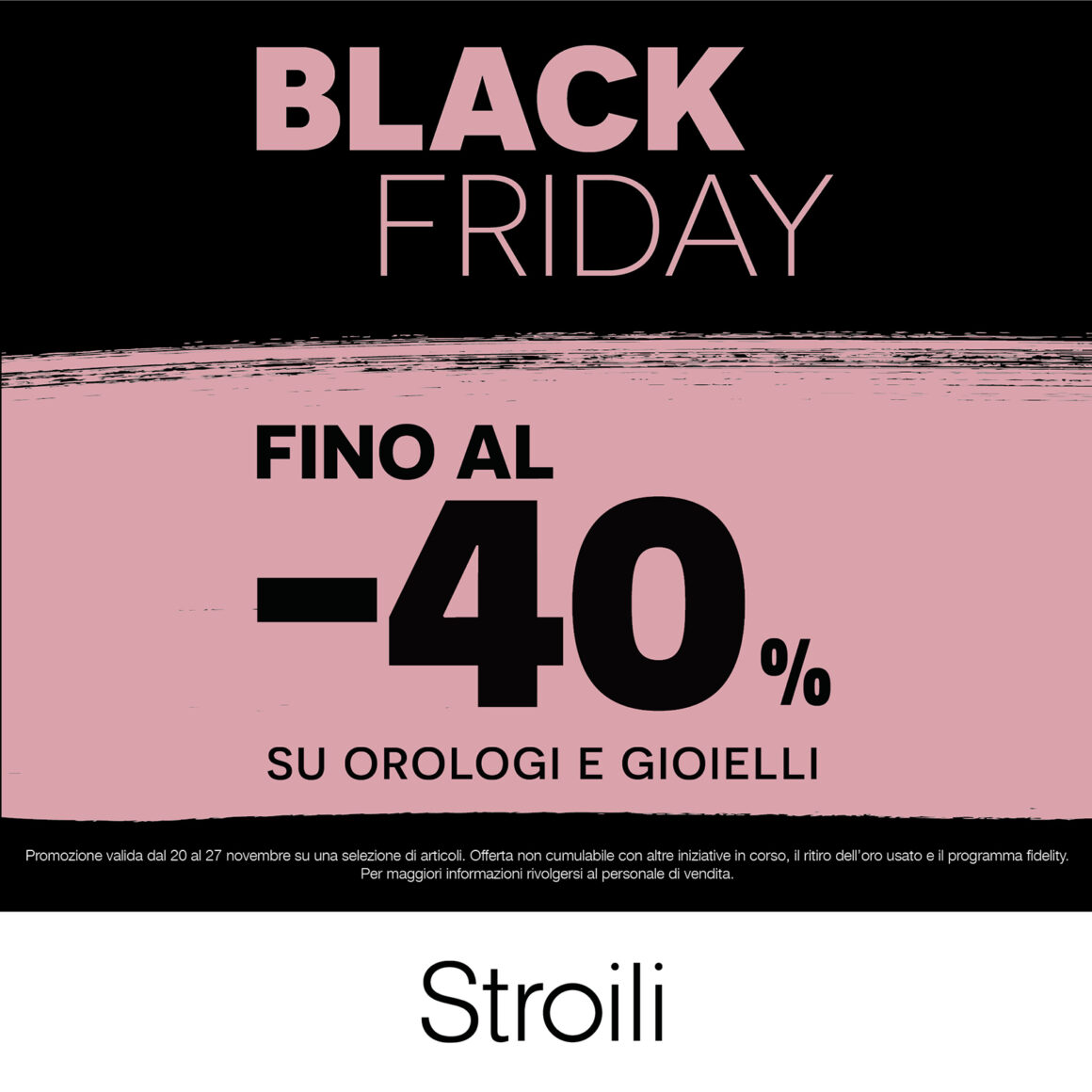 Stroili Black Friday – promo terminata