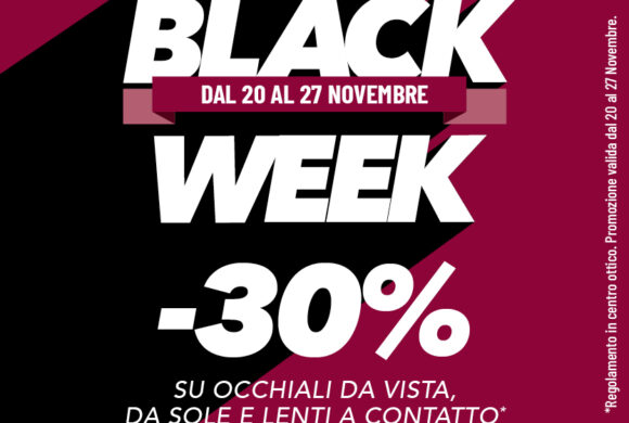 BLACK WEEK VISIONOTTICA – promo terminata