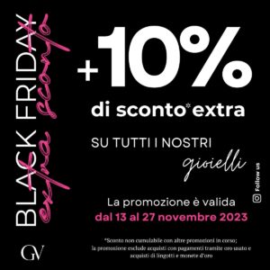 Approfitta del nostro Black Friday per fare i tuoi regali! – promo terminata
