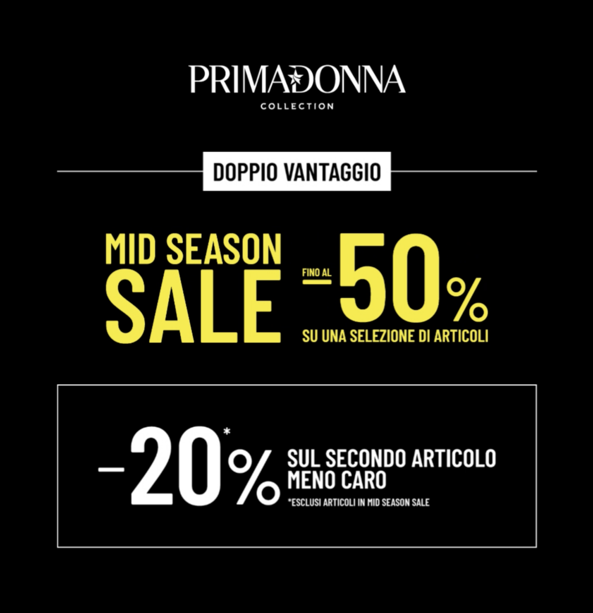 PRIMADONNA COLLECTION – Mid season sale